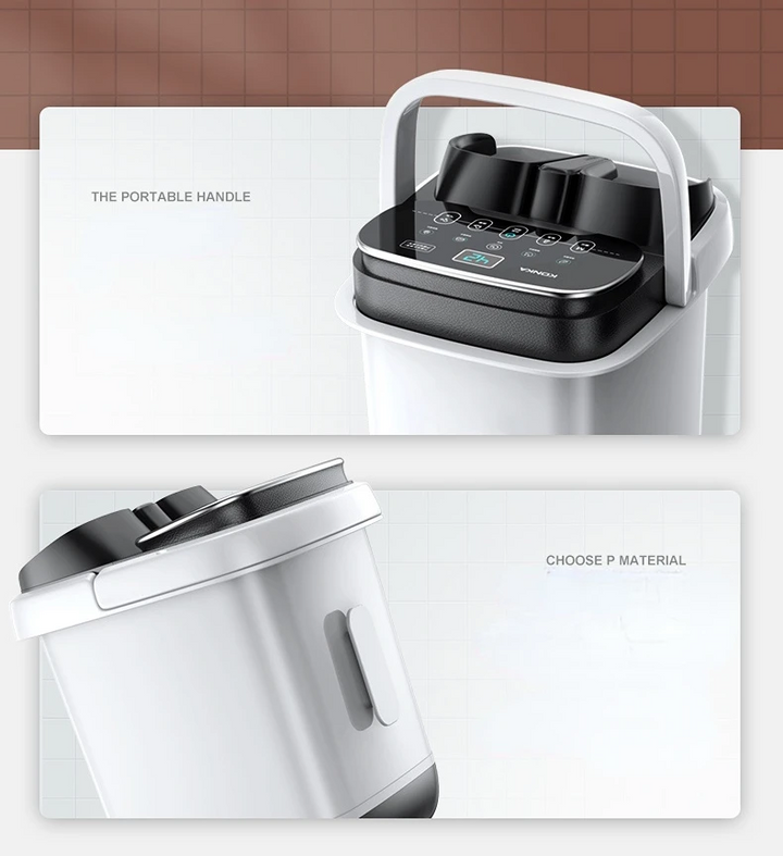 Premium Foot Spa Bath Massager with Heat, 12 Rollers, Digital Control, Pedicure Stone for Acupressure Shiatsu Massage, Foot Pain Relief, Adjustable Temperature, Home Foot Soak Therapy - StrengthXPhysiotherapy