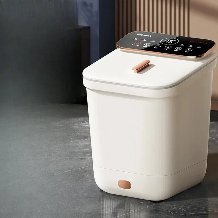 Premium Foot Spa Bath Massager with Heat, 12 Rollers, Digital Control, Pedicure Stone for Acupressure Shiatsu Massage, Foot Pain Relief, Adjustable Temperature, Home Foot Soak Therapy - StrengthXPhysiotherapy