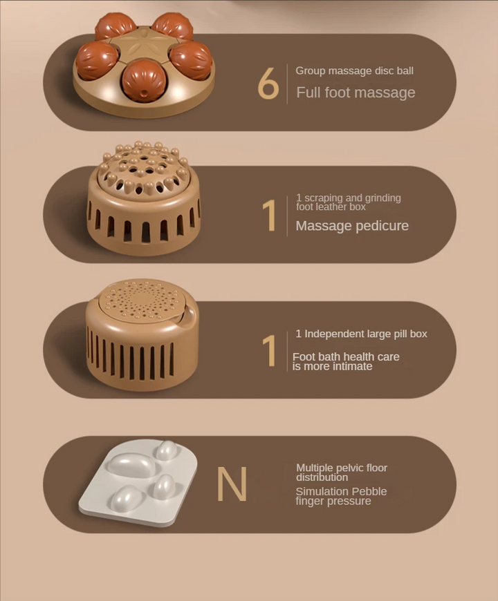 Premium Foot Spa Bath Massager with Heat, 12 Rollers, Digital Control, Pedicure Stone for Acupressure Shiatsu Massage, Foot Pain Relief, Adjustable Temperature, Home Foot Soak Therapy - StrengthXPhysiotherapy