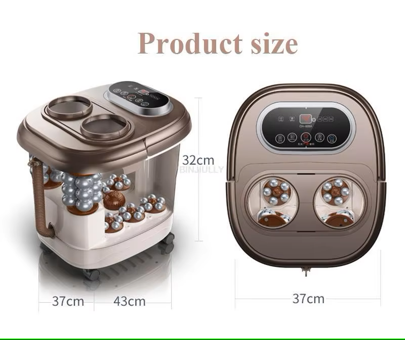 Premium Foot Spa Bath Massager with Heat, 12 Rollers, Digital Control, Pedicure Stone for Acupressure Shiatsu Massage, Foot Pain Relief, Adjustable Temperature, Home Foot Soak Therapy - StrengthXPhysiotherapy