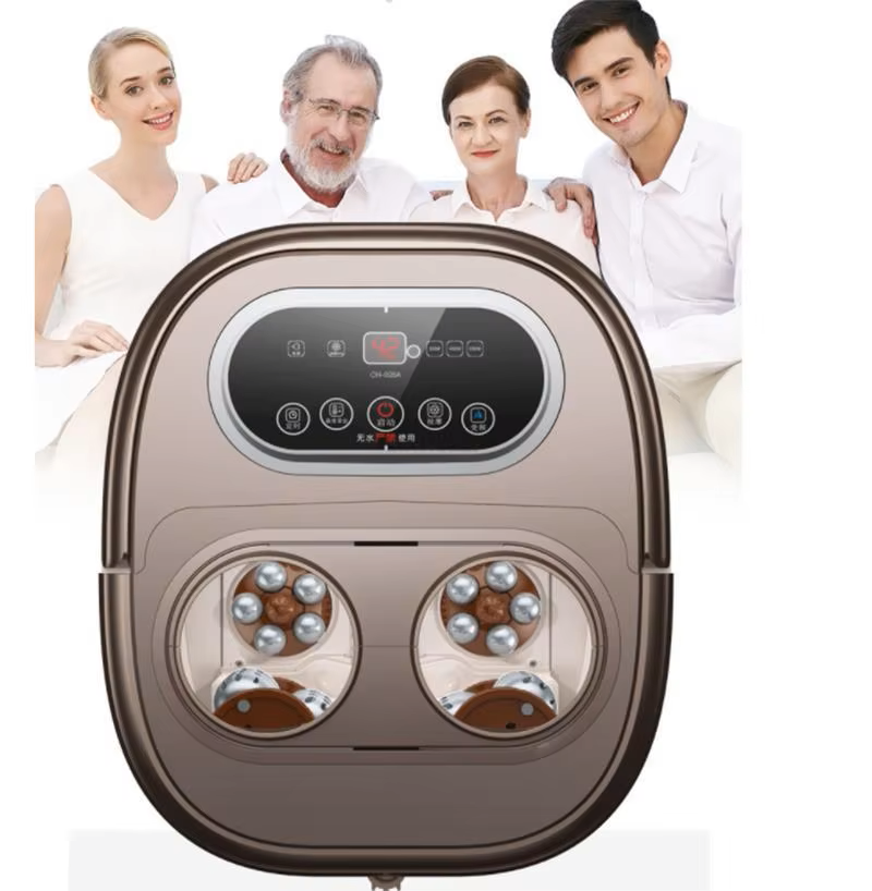 Premium Foot Spa Bath Massager with Heat, 12 Rollers, Digital Control, Pedicure Stone for Acupressure Shiatsu Massage, Foot Pain Relief, Adjustable Temperature, Home Foot Soak Therapy - StrengthXPhysiotherapy