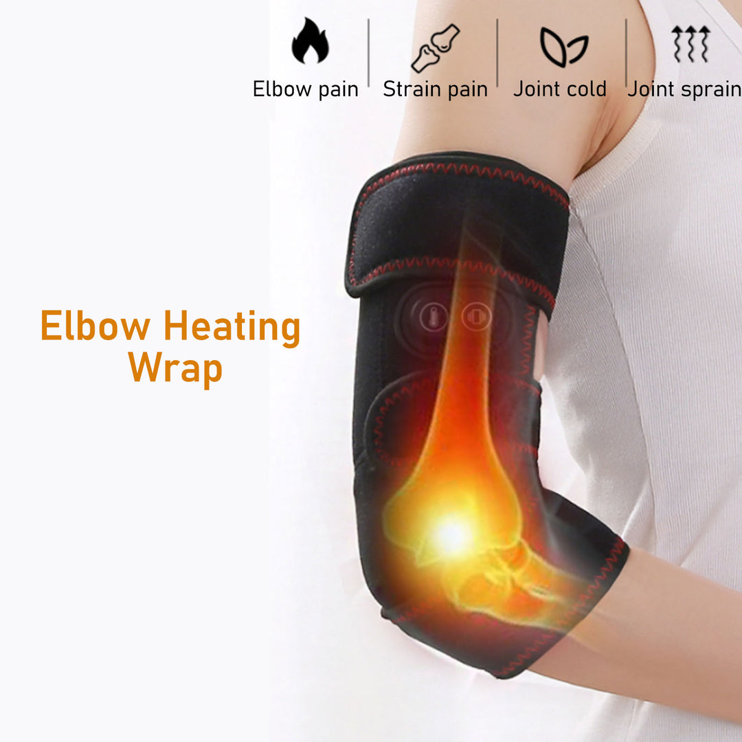 Premium Electric Heating Arm Pad | 3-Mode Massage Wrap with Dual Vibration Motors for Arm, Elbow & Wrist Relief | Adjustable 