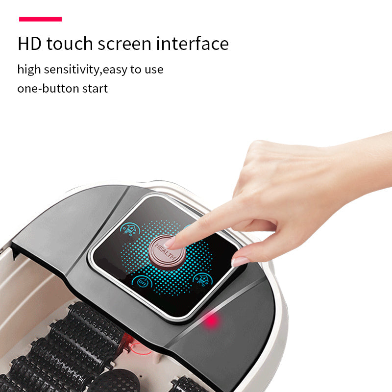 Premium Foot Spa Bath Massager with Heat, 12 Rollers, Digital Control, Pedicure Stone for Acupressure Shiatsu Massage, Foot  