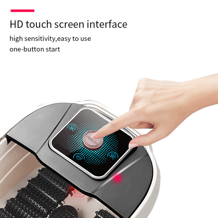 Premium Foot Spa Bath Massager with Heat, 12 Rollers, Digital Control, Pedicure Stone for Acupressure Shiatsu Massage, Foot  