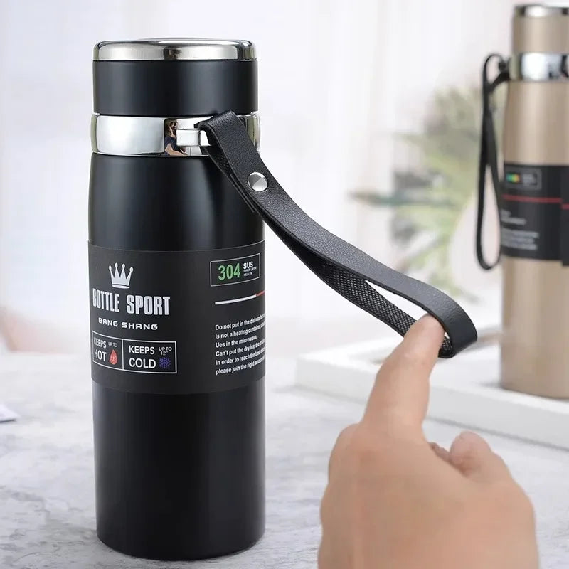 Premium Thermal Water Bottle 1000ml - Stainless Steel Vacuum Insulated Flask for Hot & Cold Drinks, BPA-Free Thermos for