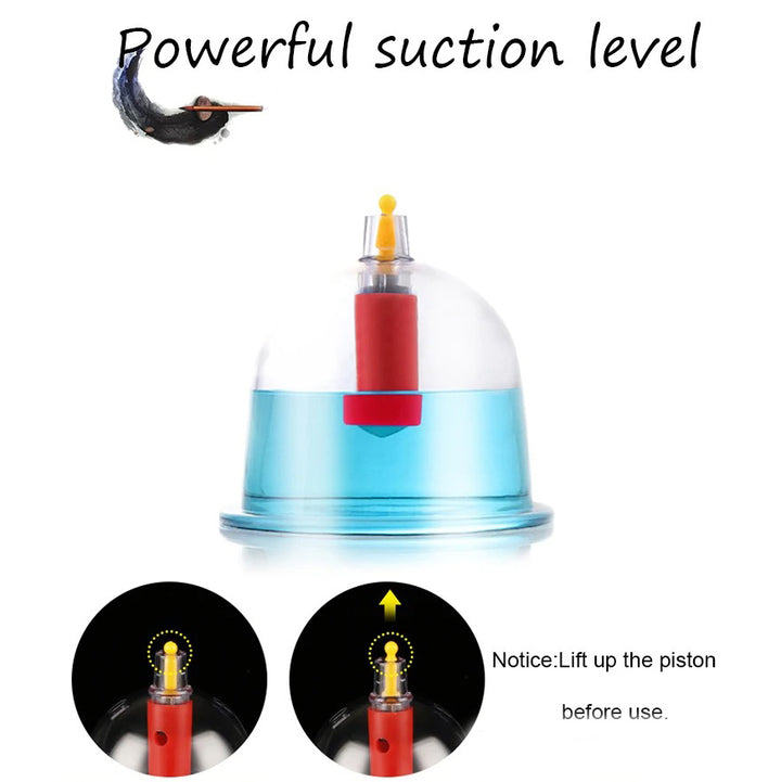 Premium Cupping Therapy Set – Vacuum Suction Cups for Massage, Anti-Cellulite, and Physiotherapy, Relieves Back, Neck, and Leg Pain, Improves Blood Flow, and Encourages Relaxation, Easy-to-Use with Pistol Grip Pump - StrengthXPhysiotherapy