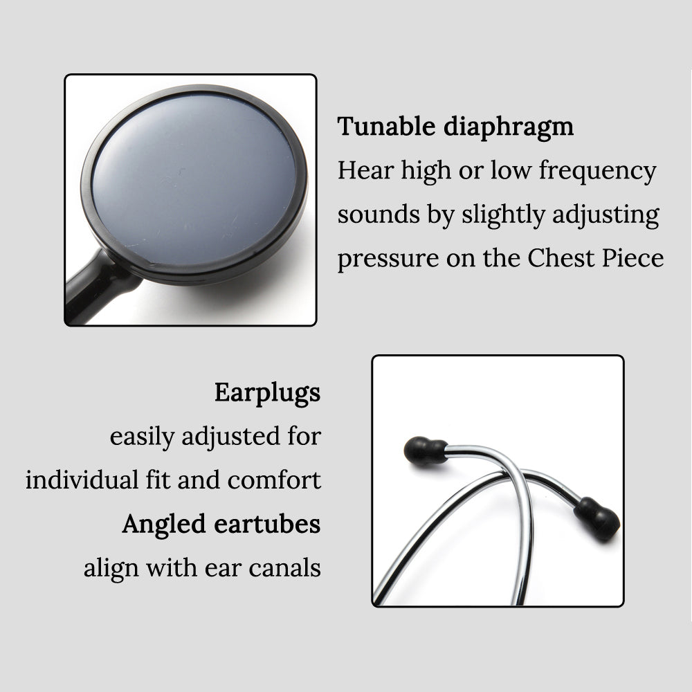 Premium Cardiology Stethoscope – Professional Medical Equipment for Doctors and Students, Outstanding Acoustics, Durable 