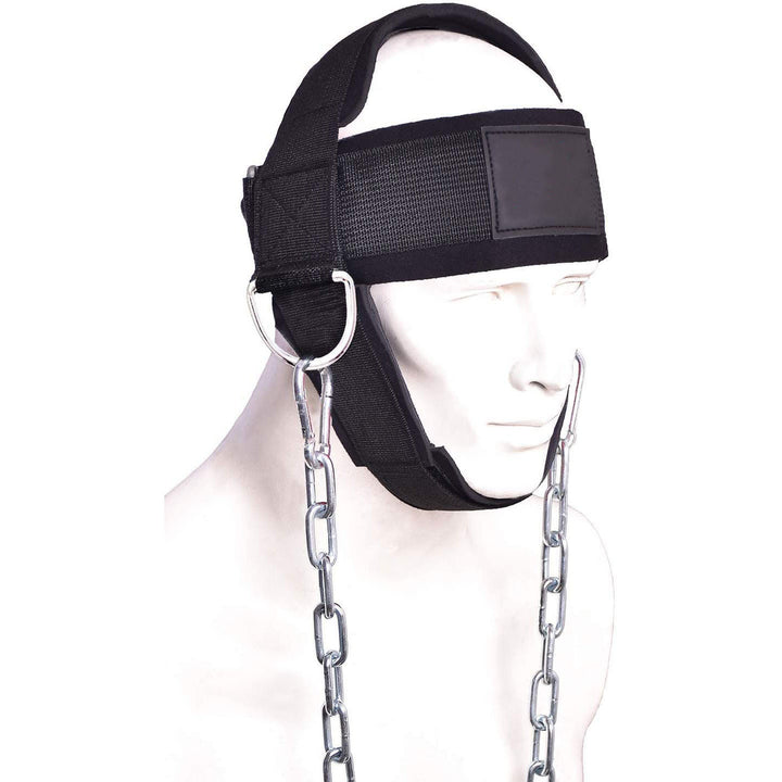 Premium Neck Training Harness for Strength & Muscle Power - Adjustable Head & Neck Weight Lifting Strap - Gym Fitness 