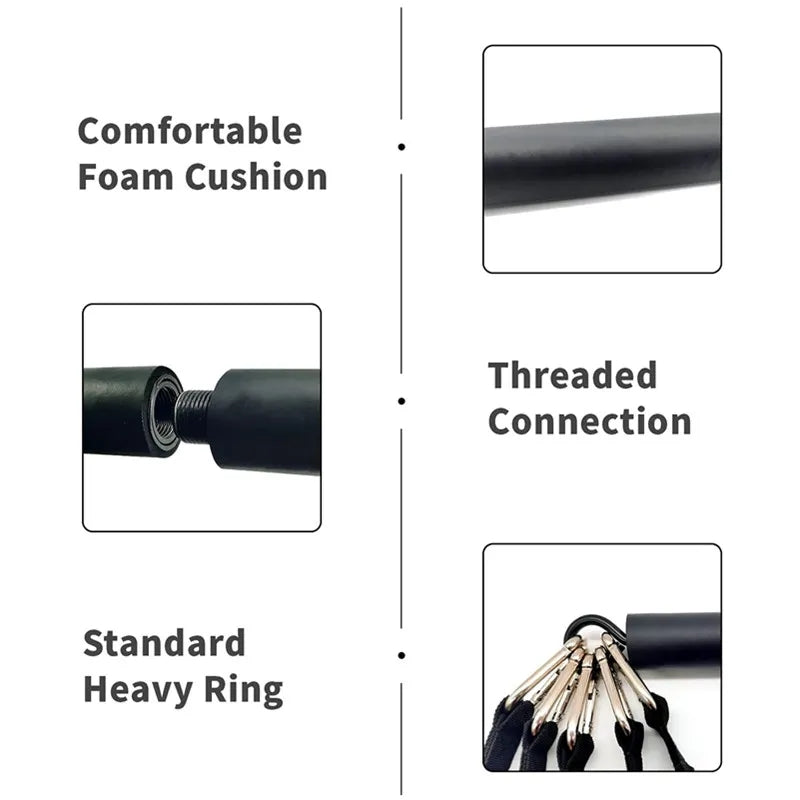 Premium Pilates Stick – Adjustable Yoga Exercise Bar for Strength Training, Home Gym Kit, Muscle Workout Equipment,