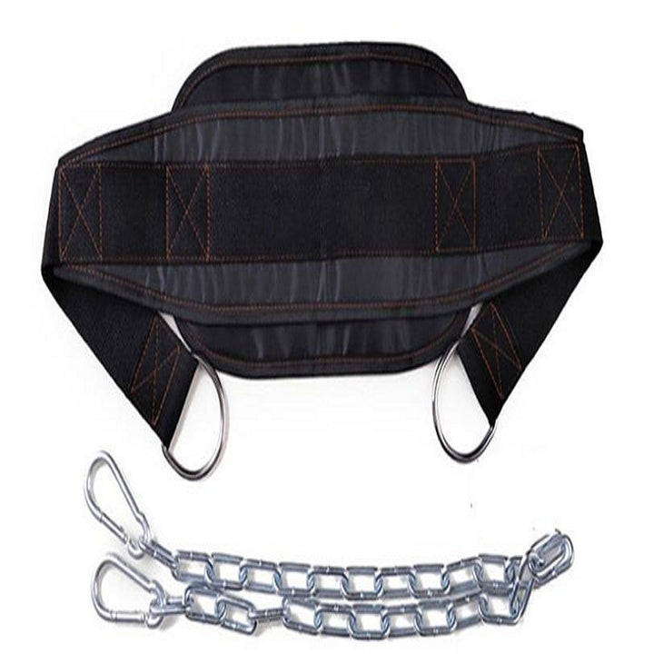 Premium Thicken Weight Lifting Belt with Chain – Dipping Belt for Pull Up, Chin Up, Kettlebell, Barbell, Bodybuilding, 