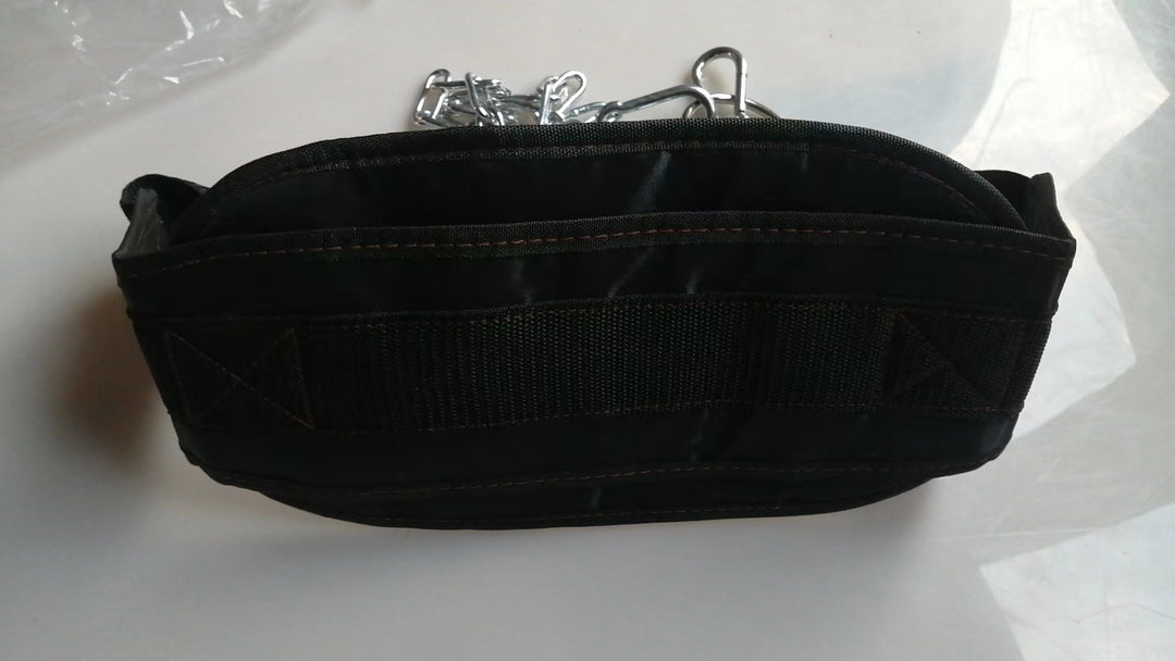 Premium Thicken Weight Lifting Belt with Chain – Dipping Belt for Pull Up, Chin Up, Kettlebell, Barbell, Bodybuilding, 