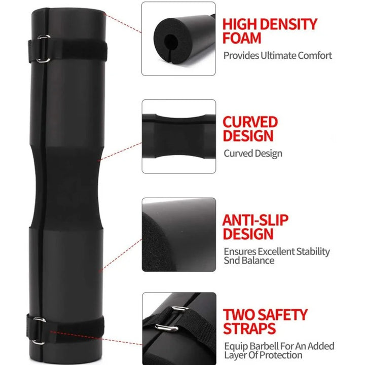 Premium Weightlifting Barbell Pad – Protective Squat Neck & Shoulder Support Pad for Gym Hip Training, Comfortable Foam Cushion for Weight Lifting Equipment - StrengthXPhysiotherapy