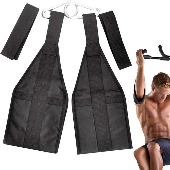 Premium Abdominal Hanging Straps – ABS Training Support for Pull-ups & Core Muscle Workout – Leg Raises, Vertical Crunches, & Sit-ups – Adjustable Nylon Equipment for Fitness - StrengthXPhysiotherapy