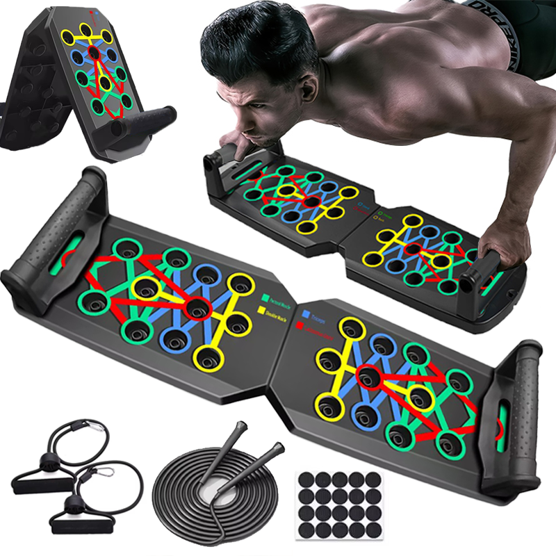 Premium Push-up Board Set – Portable Multifunctional Fitness Equipment for Chest, Abs, Arms & Back Training, Foldable, 