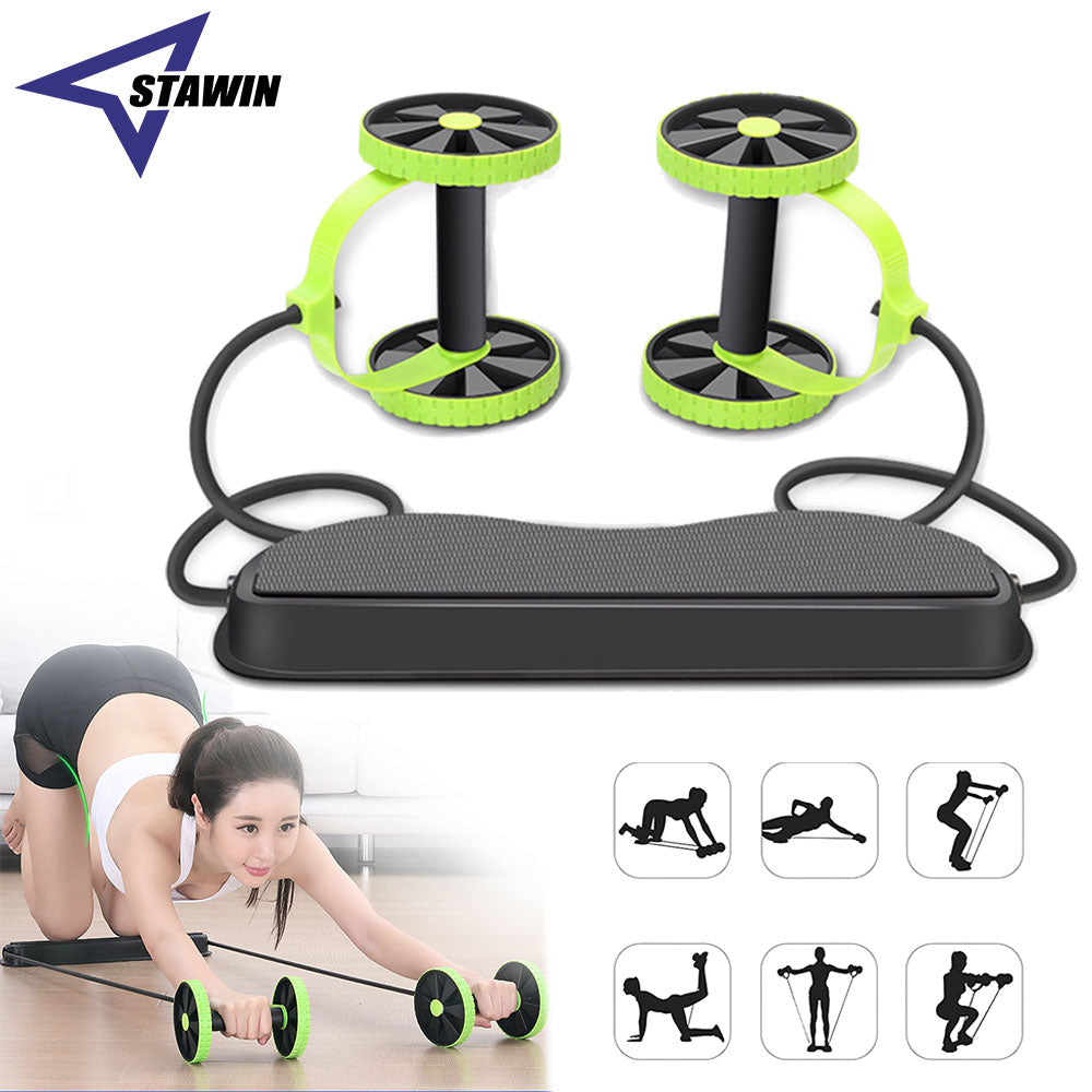 Premium Ab Roller for Abs Workout - Multifunctional Thicker Exercise Equipment for Core Strength, Body Shaping, and Fitness 