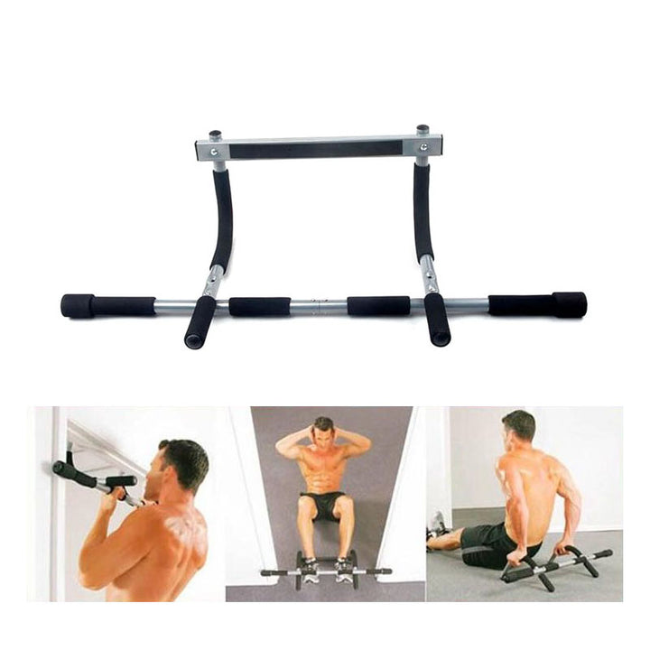 Premium Door Pull-up Bar – No Drilling, Steel Multi-Grip Workout Bar for Home Gym, Chin-up & Strength Training, Padded 