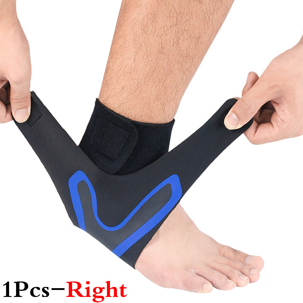 Premium Adjustable Compression Ankle Sleeve – Elastic Support Brace for Foot Protection, Anti-Sprain Guard, Breathable