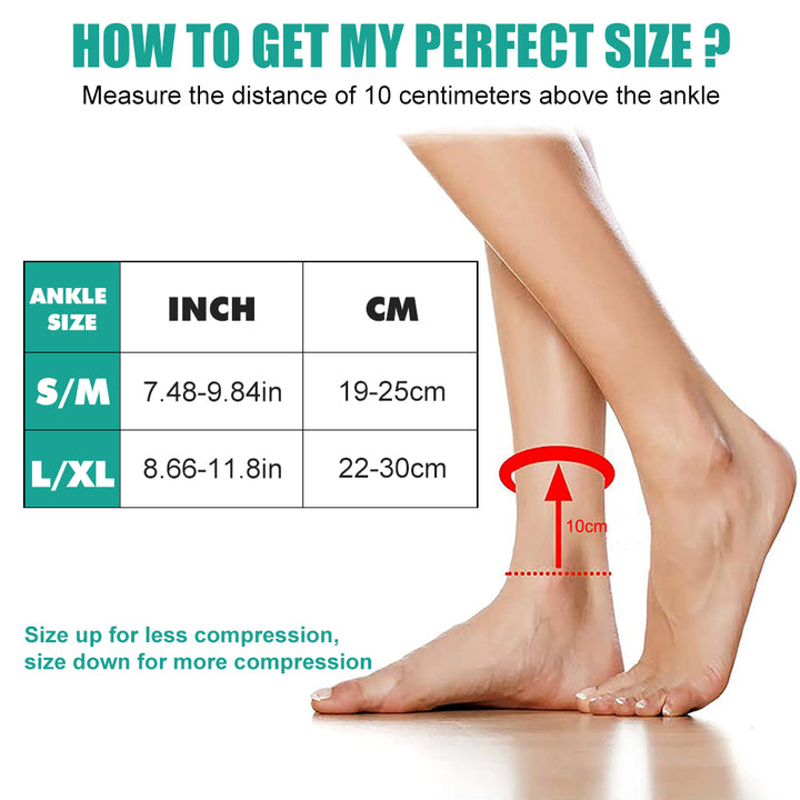 Premium 2Pcs Plantar FAasciitis Compression Socks – Ankle Brace & Arch Support Sleeves for Pain Relief, Achilles Tendonitis, 