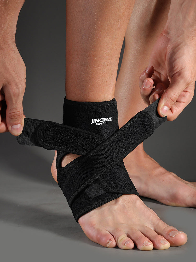 Premium Adjustable Ankle Brace Support for Sports - Lace Up Stabilizer Straps for Sprained Foot - Compression Sleeve - Availa
