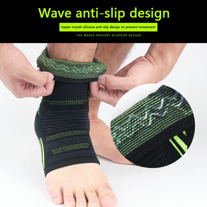 Premium Ankle Support Socks for Sports | Elastic Breathable Foot Brace for Pain Relief in Running, Cycling, Basketball, 