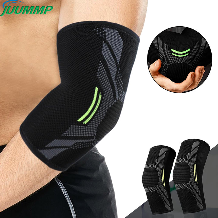 Premium Elbow Support Brace for Sports, Tennis, Golf & Basketball - Elastic Compression Sleeve, Anti-Slip Design for Elbow 