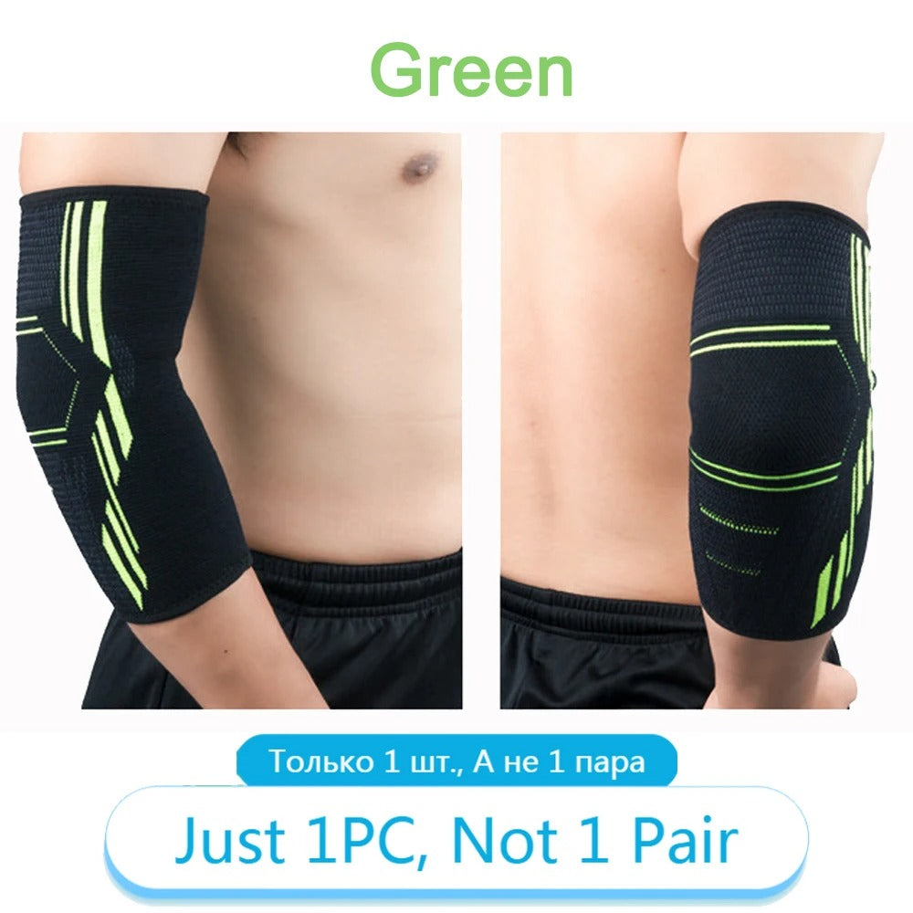 Premium Elbow Support Brace for Sports, Tennis, Golf & Basketball - Elastic Compression Sleeve, Anti-Slip Design for Elbow Pain Relief, Arthritis & Tendonitis Protection, Unisex, 1PC - StrengthXPhysiotherapy