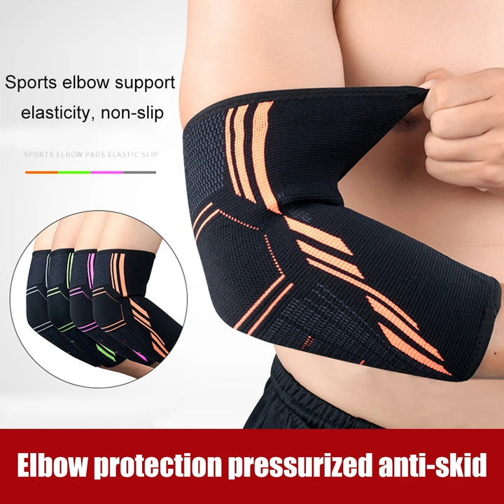 Premium Elbow Support Brace for Sports, Tennis, Golf & Basketball - Elastic Compression Sleeve, Anti-Slip Design for Elbow Pain Relief, Arthritis & Tendonitis Protection, Unisex, 1PC - StrengthXPhysiotherapy