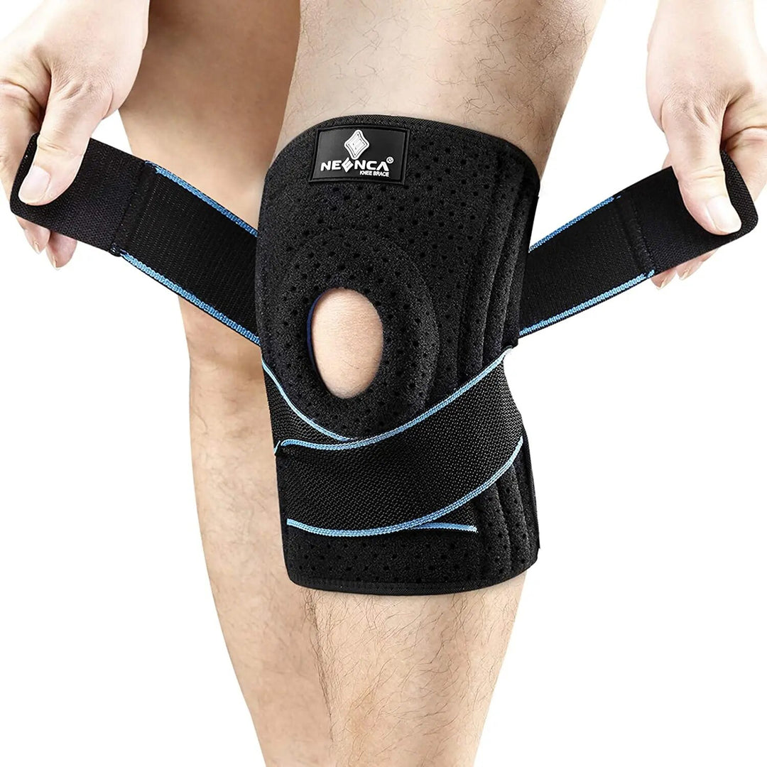 Premium Hinged Knee Brace for Pain Relief & Support, Copper Stabilizers for ACL, Meniscus Tear, Arthritis, Adjustable Open 