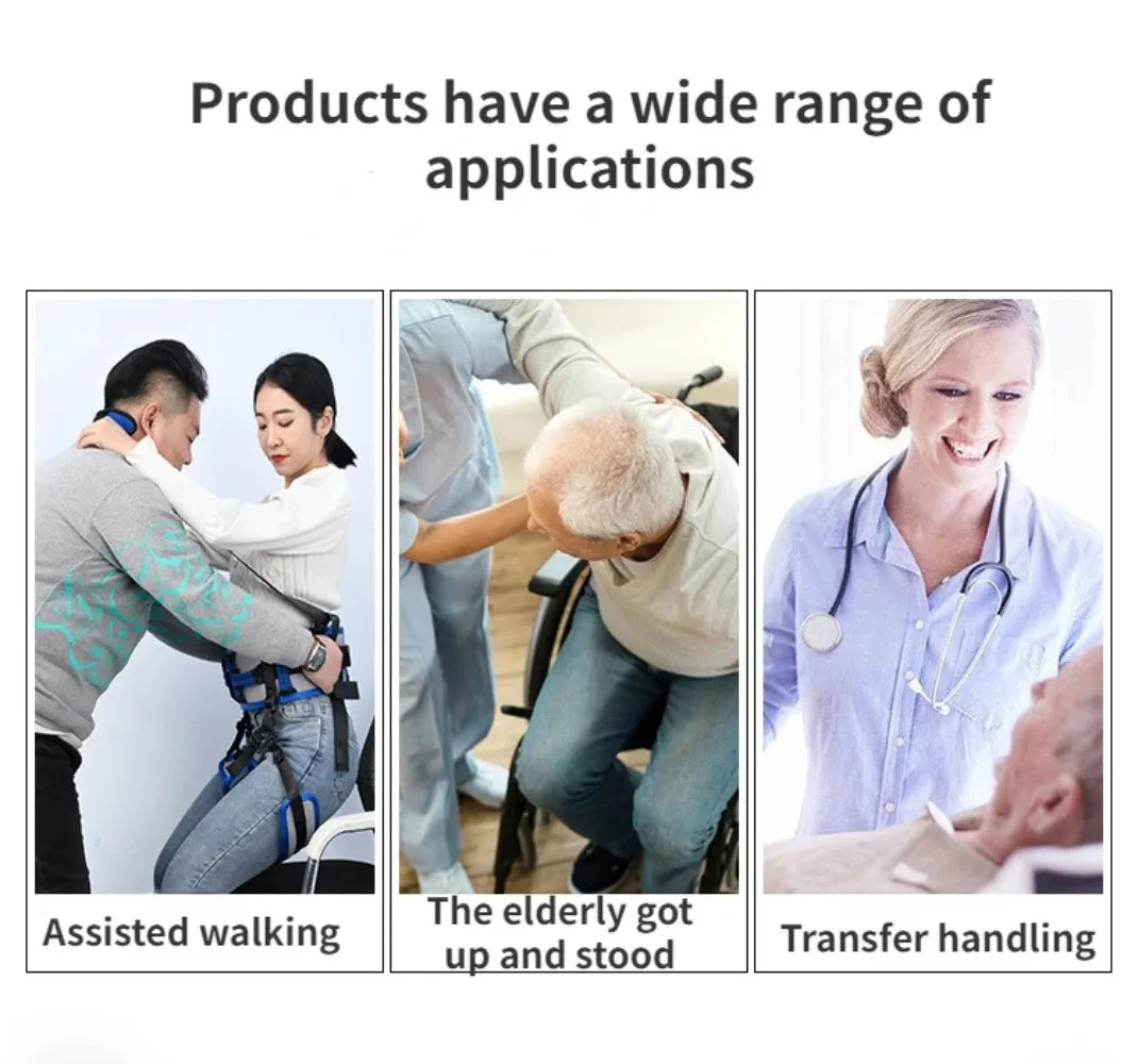 Premium Bariatric Transfer Lift Belt for Elderly & Handicap Support – Adjustable Gait Belt for Seniors, Walking & Standing 