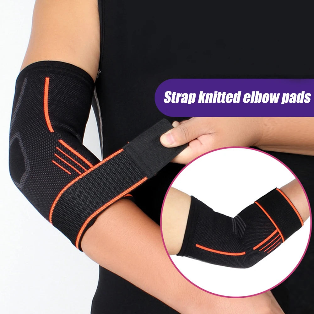 Premium Elastic Elbow Brace for Sports, Compression Arm Sleeve, Breathable Elbow Pads for Safety and Support, Adjustable