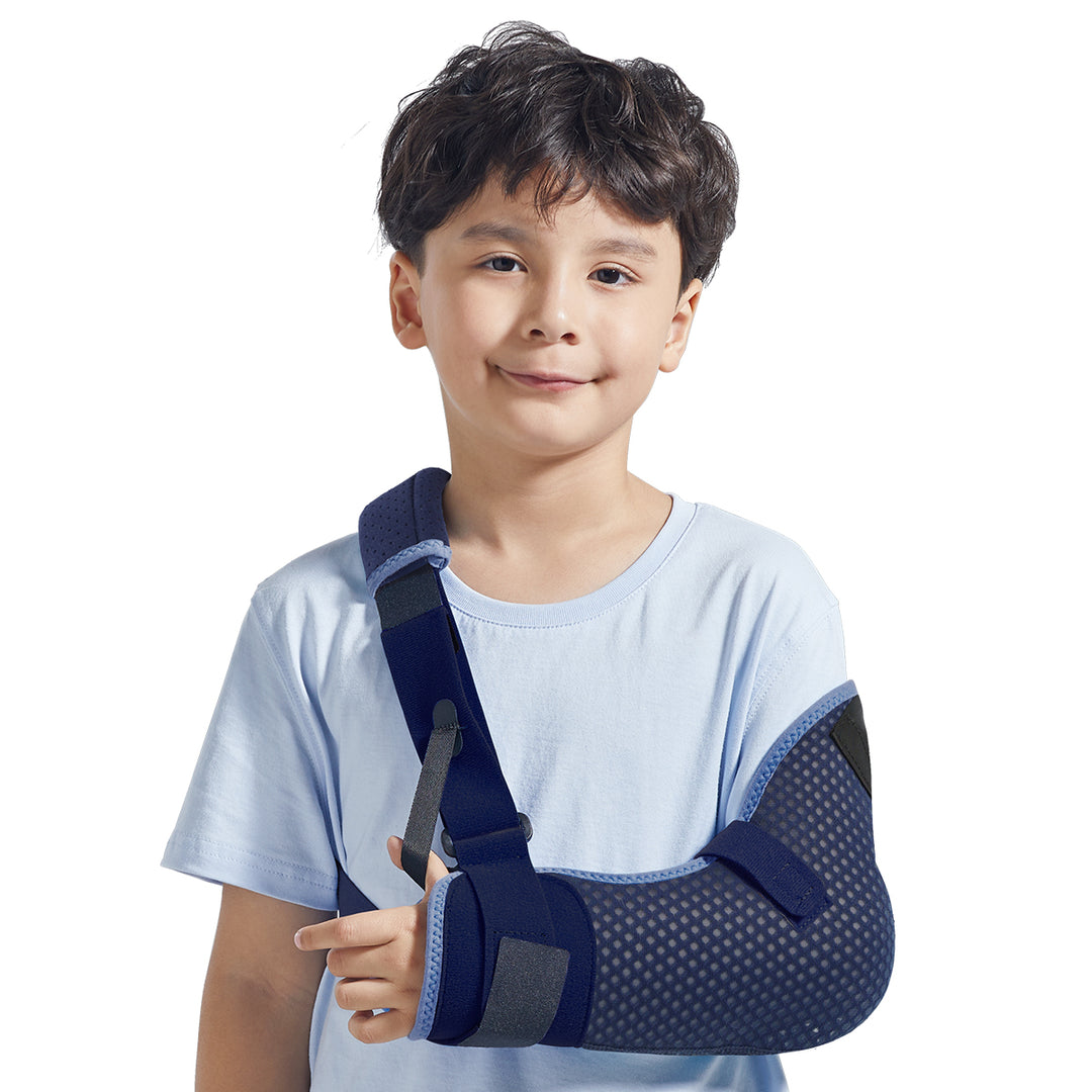 Premium Kids Arm Sling for Broken Forearm & Shoulder Immobilization - Adjustable, Breathable, Latex-Free Support for Comfort & Recovery (XXS, XS Sizes) - StrengthXPhysiotherapy