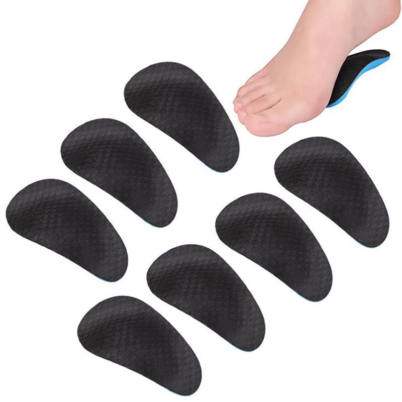 Premium Orthopedic Arch Support Insoles for Flatfoot Correction – Unisex Cotton Insoles, 10cm Long, Sports Shoe Compatible, 