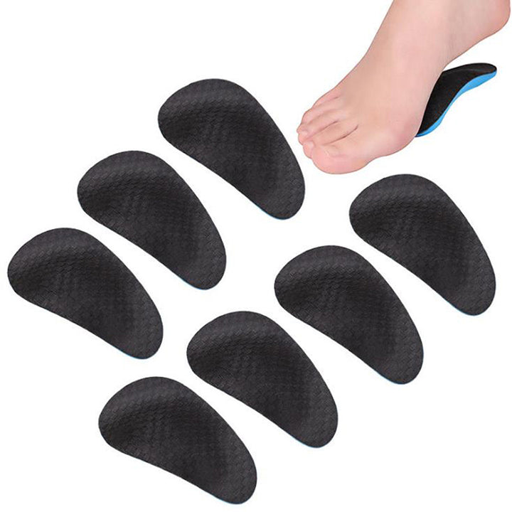 Premium Orthopedic Arch Support Insoles for Flatfoot Correction – Unisex Cotton Insoles, 10cm Long, Sports Shoe Compatible, 