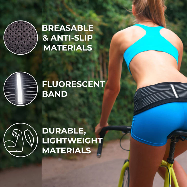 Premium Sacroiliac Hip Brace for Lower Back Pain Relief | Adjustable Si Belt for Sciatic Nerve, Pelvic, Lumbar, and Hip  