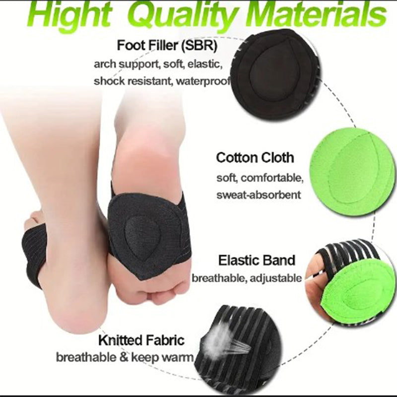 Premium Plantar Fasciitis Insoles for Flat Feet - Arch Support Shoe Pads, Orthopedic Comfort for Men & Women, Soft EVA & 
