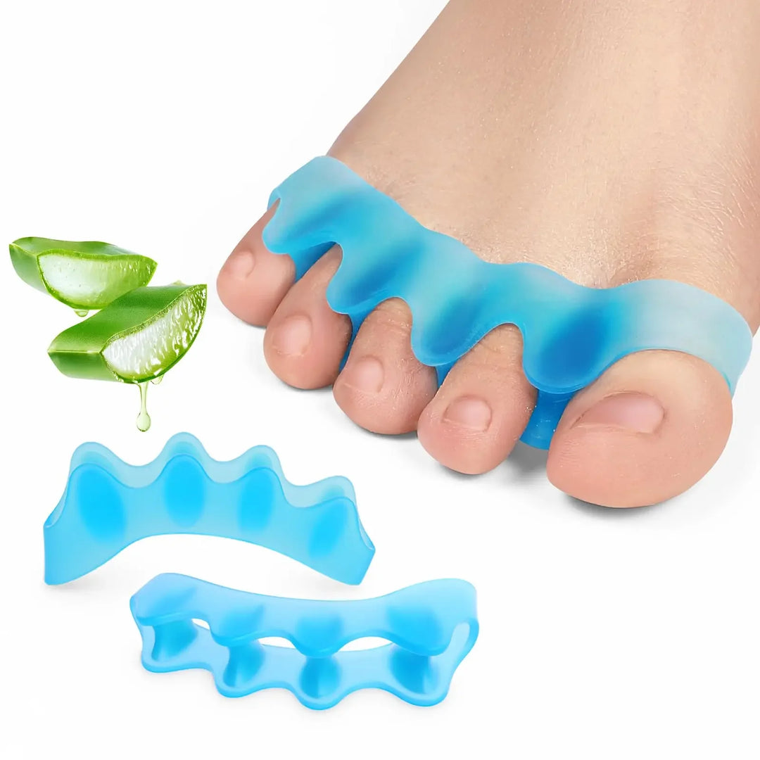 Premium Silicone Gel Bunion Corrector Toe Protector - 2PCS Orthotic Big Toe Separator & Valgus Splint, Adjustable Foot  