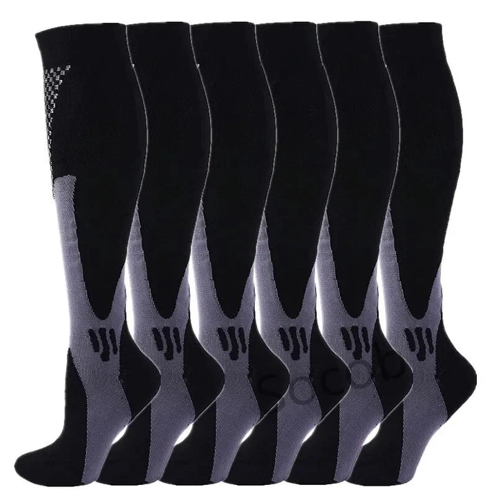 Premium Compression Socks for Men & Women – Elastic Sports, Running, Hiking, Pregnancy & Flight Socks for Varicose Veins, Swollen Legs, Marathon Support - StrengthXPhysiotherapy