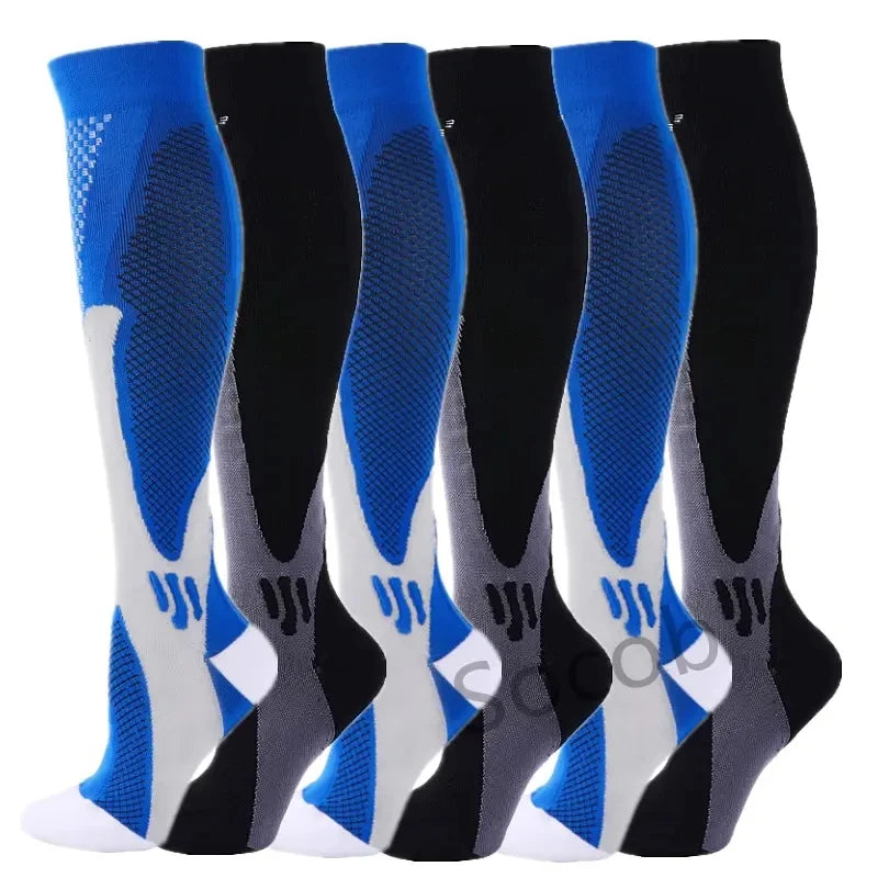 Premium Compression Socks for Men & Women – Elastic Sports, Running, Hiking, Pregnancy & Flight Socks for Varicose Veins, Swollen Legs, Marathon Support - StrengthXPhysiotherapy