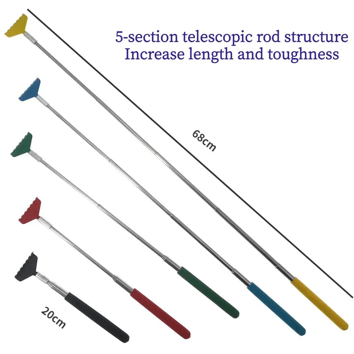 Premium Back Extendable Scratcher - Telescopic Body Massage Claw for Muscle Relaxation, Anti-Itch Relief, and Retractable 