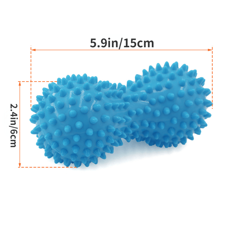 Premium Peanut Tip Massage Ball for Muscle Relief, Plantar Fasciitis, Arthritis, Shoulder Pain, and Sole Tension - 