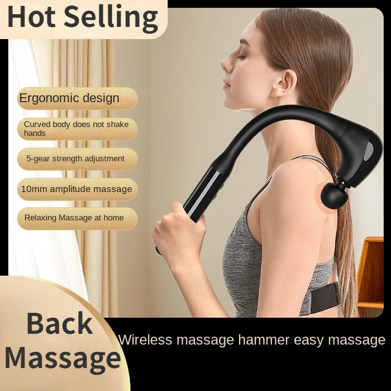 Premium Percussion Massage Hammer – Powerful Muscle Relief Gun for Neck, Back, Shoulder, and Leg Pain – Deep Tissue Massager
