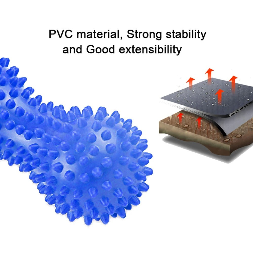 Premium Double Lacrosse Massage Peanut Ball for Deep Tissue Muscle Relief, Self Myofascial Release, Physical Therapy, and Full Body Massage Tool - StrengthXPhysiotherapy