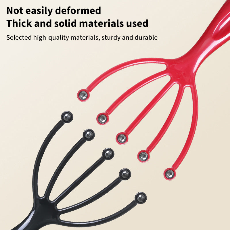 Premium Nine-Claw Head Massager - 360° Rotating Massage Beads, Handheld Steel Ball Design for Scalp & Neck Relaxation, Stress