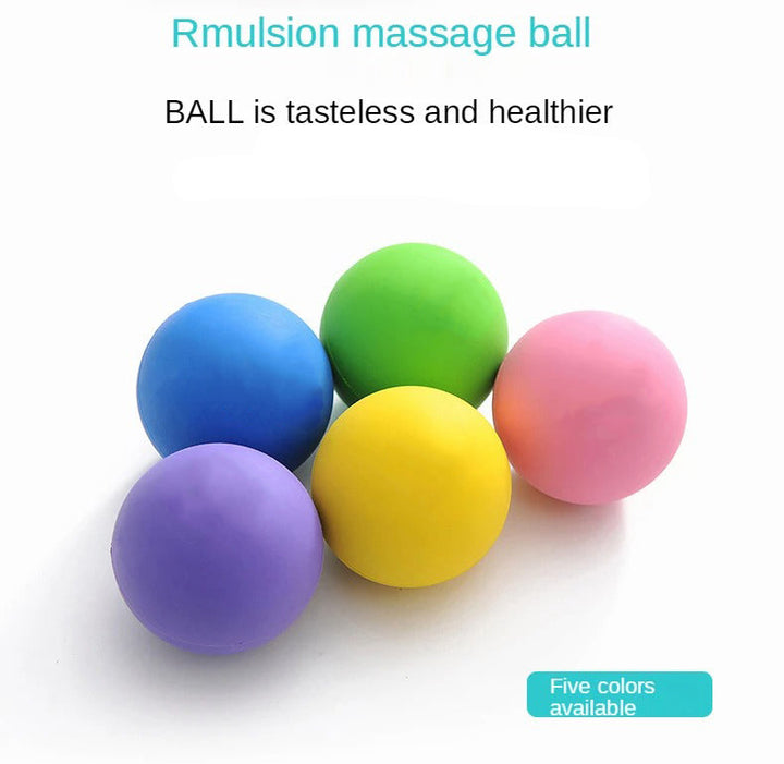 Premium Rubber Massage Ball for Muscle Relaxation, Pain Relief, and Trigger Point Therapy – Lacrosse Fascia Ball for Yoga, Fitness, Physiotherapy & Stress Relief - StrengthXPhysiotherapy