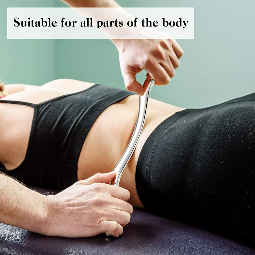 Premium Stainless Steel Gua Sha Scraping Board for IASTM Therapy - Deep Tissue Massager for Muscle Recovery, Fascia Release, and Soreness Relief