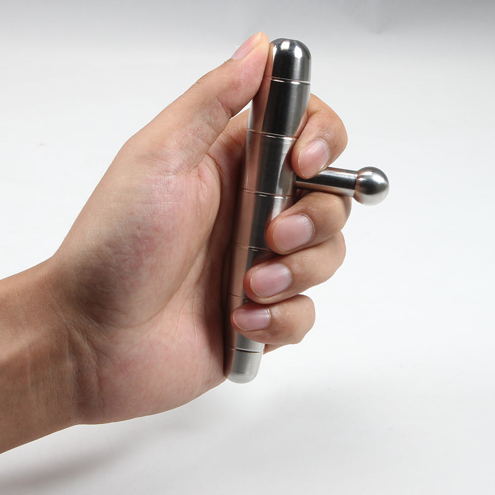 Premium Stainless Steel Manual Deep Tissue Massage Tool - Versatile Trigger Point T-Bar for Full Body Relaxation and Muscle