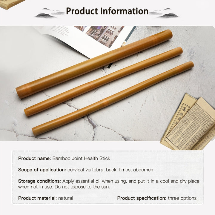 Premium Bamboo Massage Stick Set - Natural Anti-Cellulite Gua Sha Tool for Relaxing Fascia Muscle Massage, Tension Relief