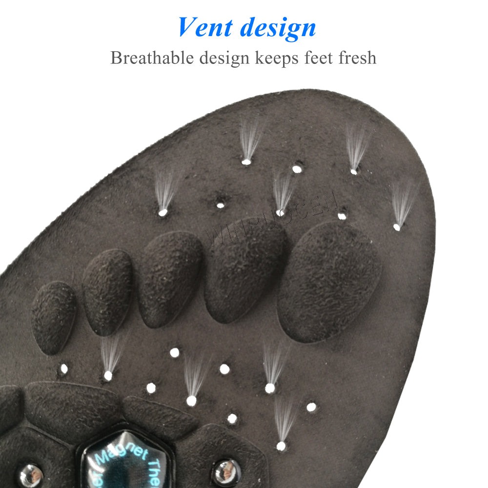 Premium Magnetic Therapy Insoles for Weight Loss and Arch Support - Comfortable Acupressure Shoe Pads for Men & Women, 