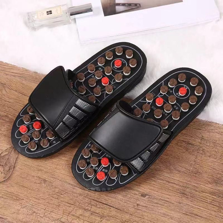 Premium Acupoint Massage Slippers for Foot Therapy | Unisex Rotating Foot Massager Sandals | Medical Acupressure Shoes for 