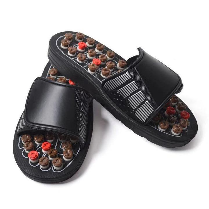 Premium Acupoint Massage Slippers for Foot Therapy | Unisex Rotating Foot Massager Sandals | Medical Acupressure Shoes for 